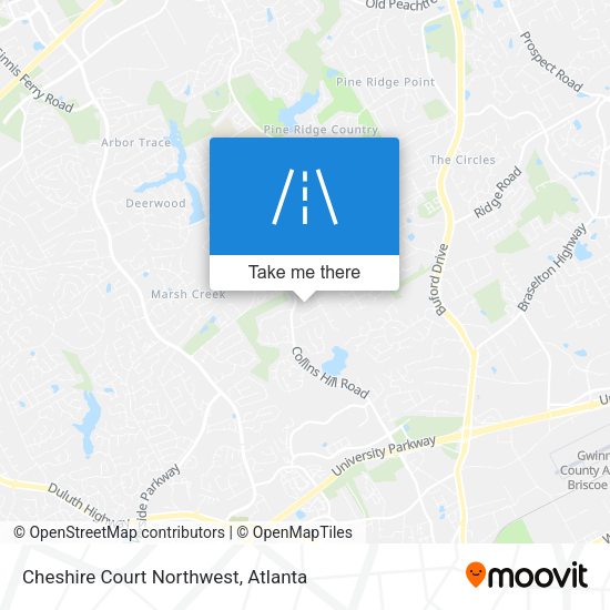 Mapa de Cheshire Court Northwest