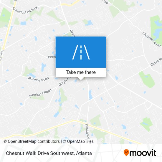 Mapa de Chesnut Walk Drive Southwest
