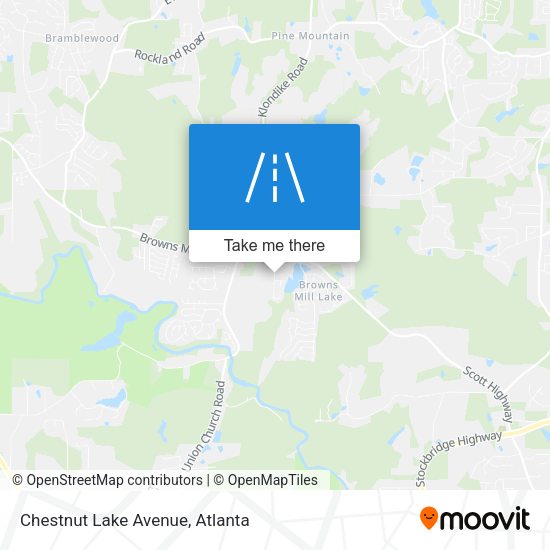 Mapa de Chestnut Lake Avenue