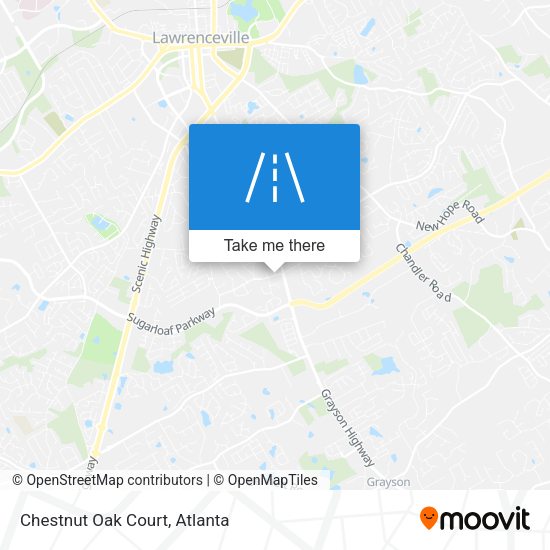 Mapa de Chestnut Oak Court