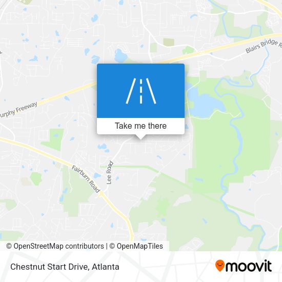 Chestnut Start Drive map