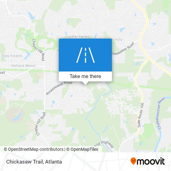 Chickasaw Trail map