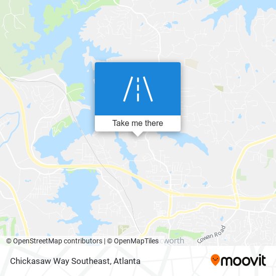 Mapa de Chickasaw Way Southeast