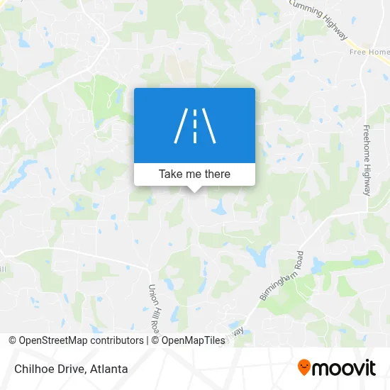 Chilhoe Drive map