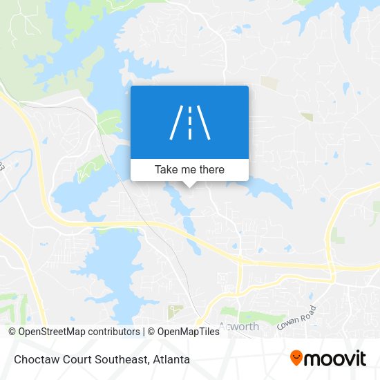 Choctaw Court Southeast map