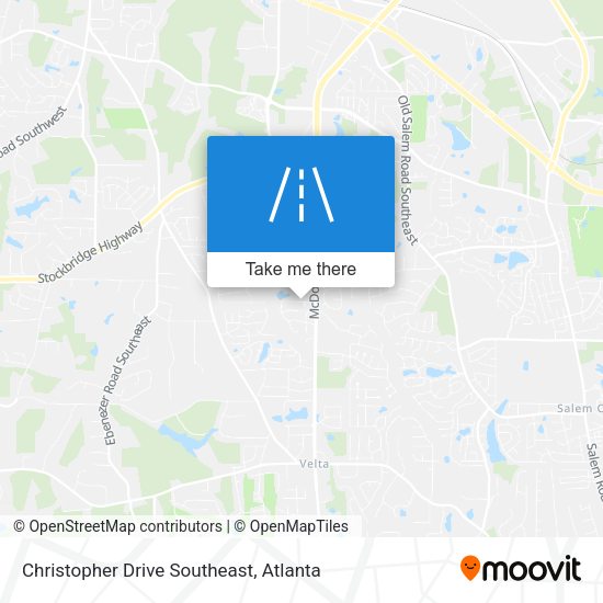 Christopher Drive Southeast map