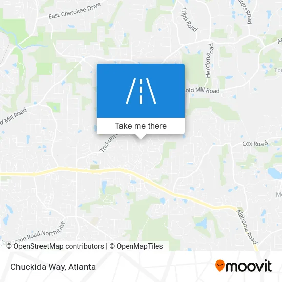 Chuckida Way map