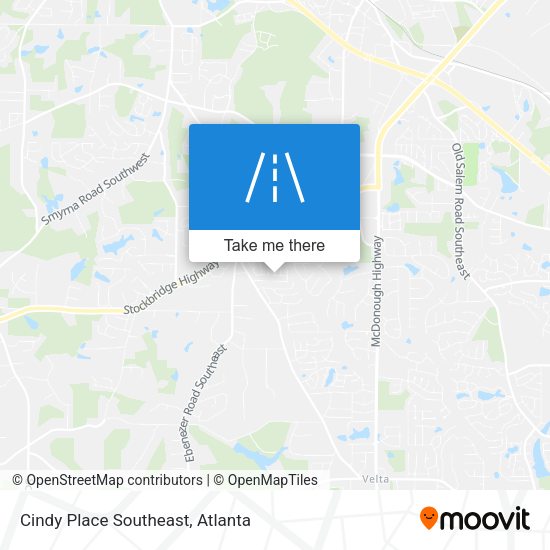 Cindy Place Southeast map