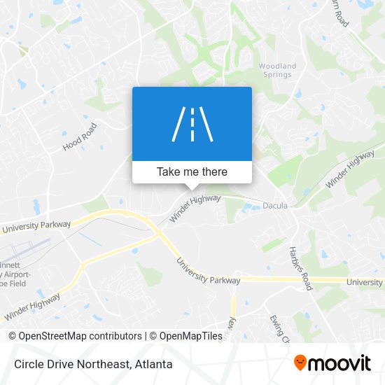 Circle Drive Northeast map