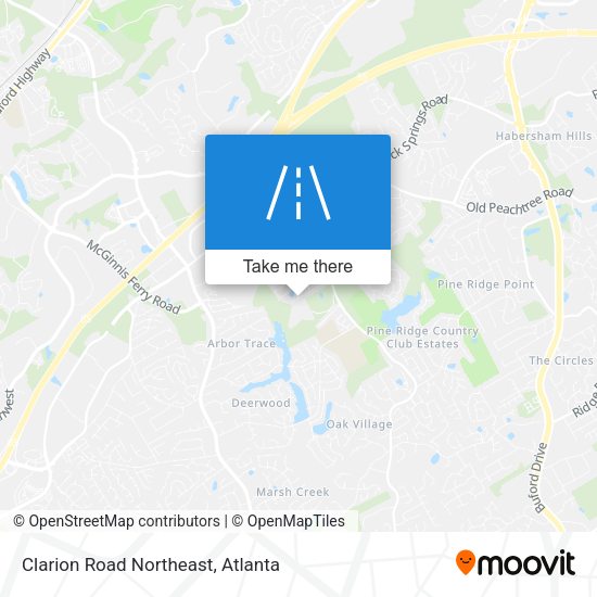 Clarion Road Northeast map