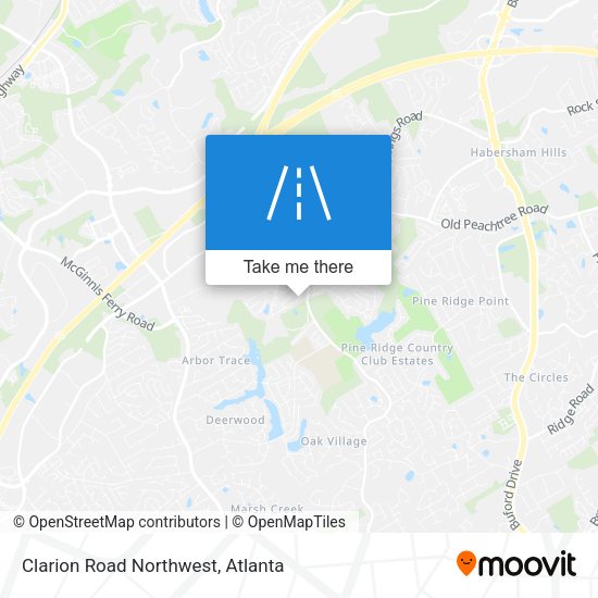Clarion Road Northwest map
