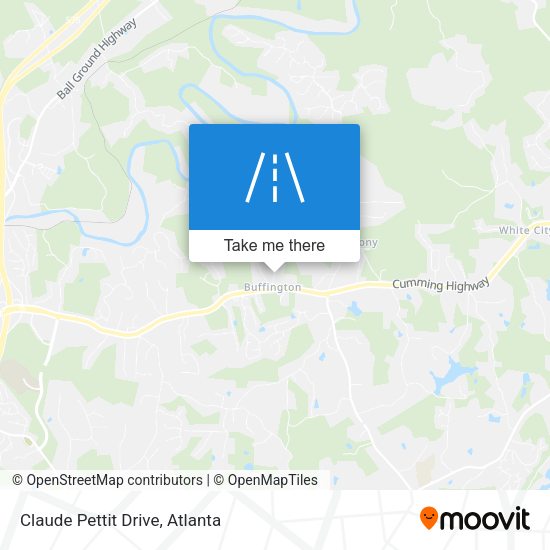 Claude Pettit Drive map