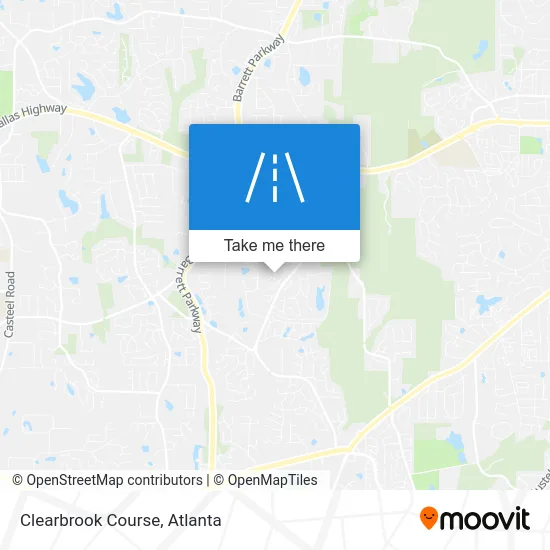 Clearbrook Course map