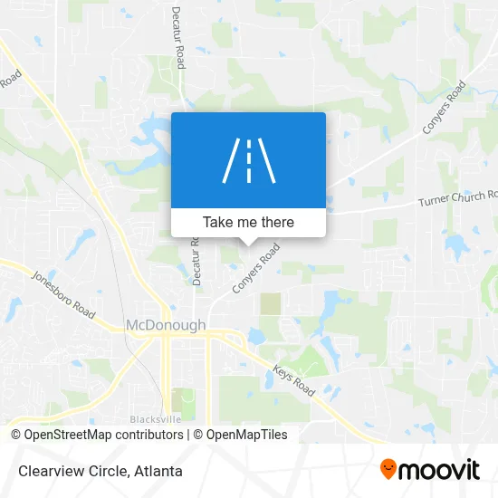 Clearview Circle map