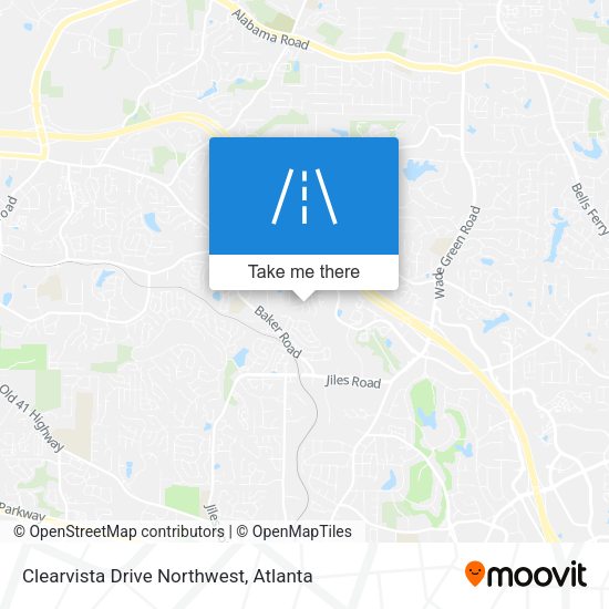 Clearvista Drive Northwest map