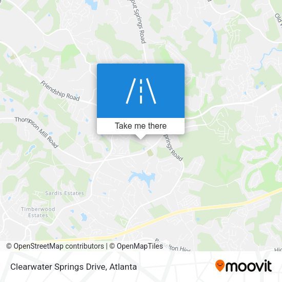 Clearwater Springs Drive map