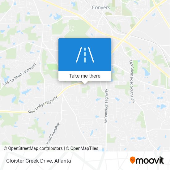 Mapa de Cloister Creek Drive