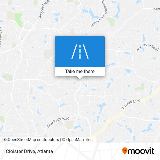 Mapa de Cloister Drive
