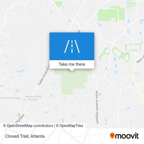 Mapa de Closed Trail