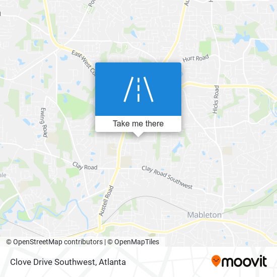 Mapa de Clove Drive Southwest