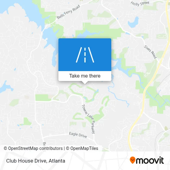 Club House Drive map