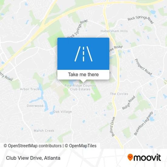 Club View Drive map