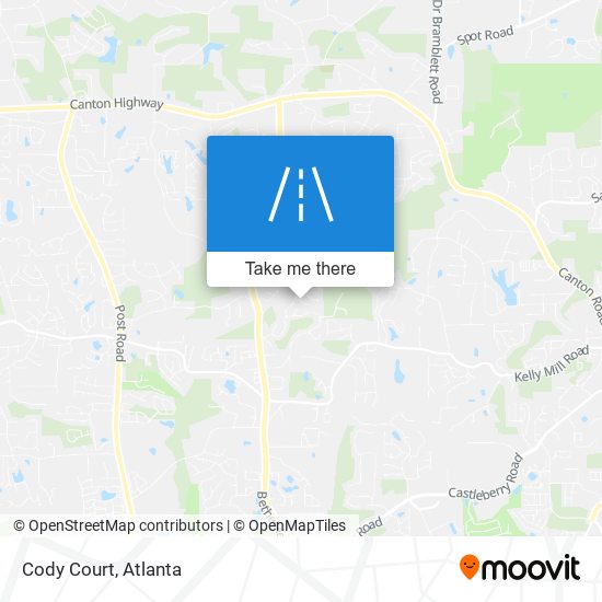 Cody Court map