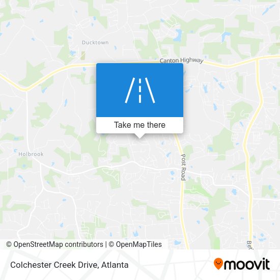 Mapa de Colchester Creek Drive