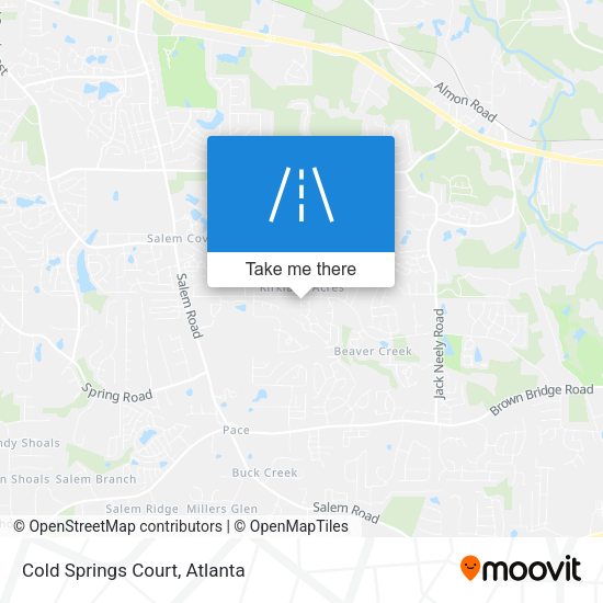 Mapa de Cold Springs Court