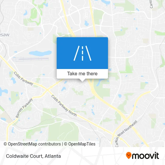 Coldwaite Court map