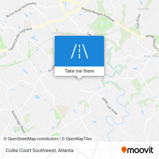 Mapa de Collie Court Southwest