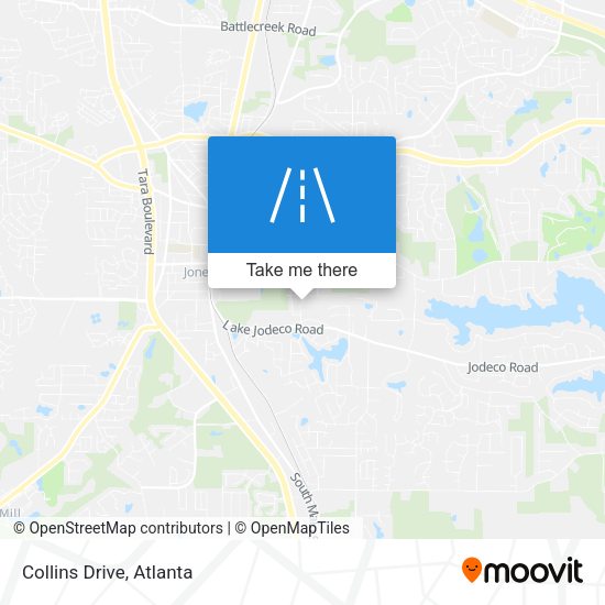 Mapa de Collins Drive