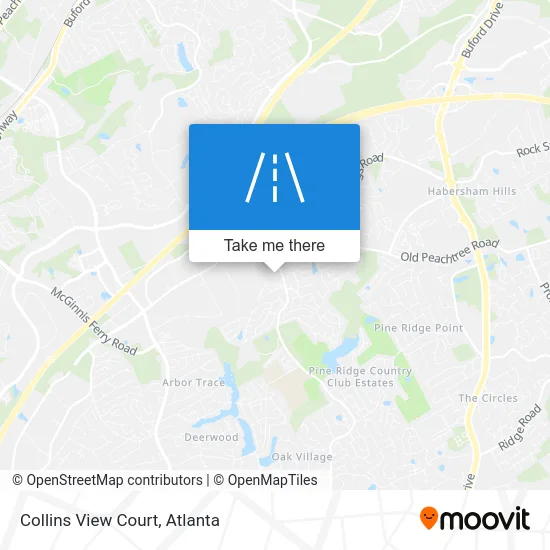 Collins View Court map