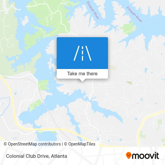 Colonial Club Drive map