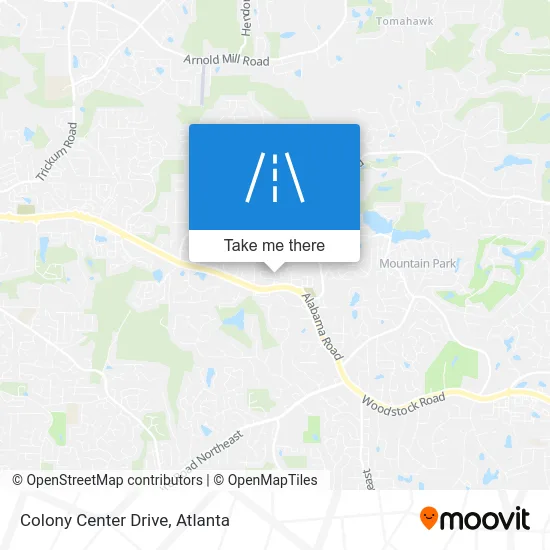 Colony Center Drive map