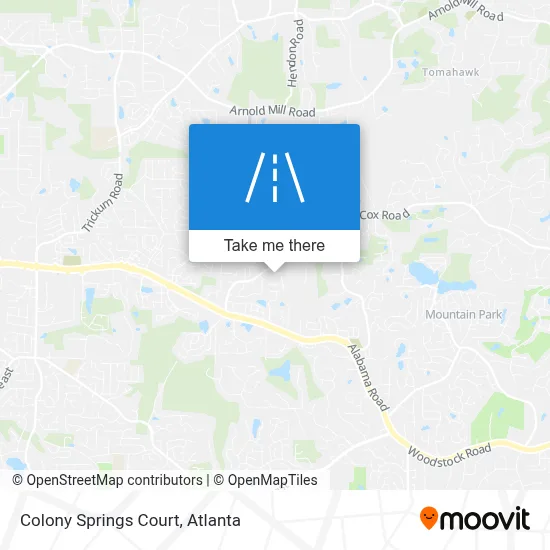 Colony Springs Court map