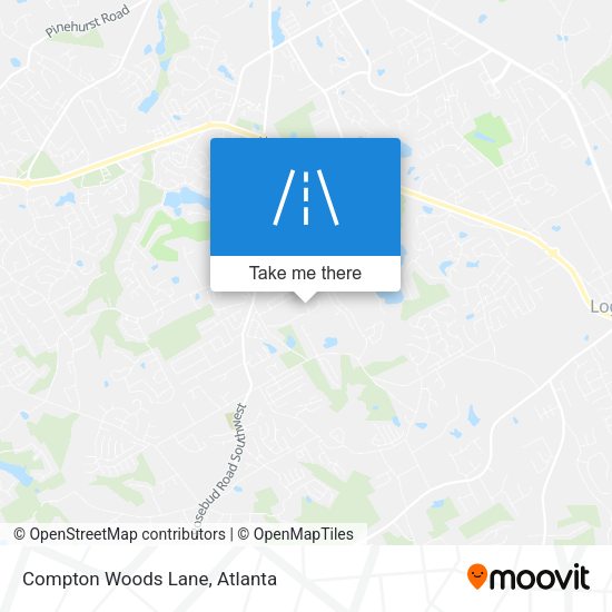 Compton Woods Lane map