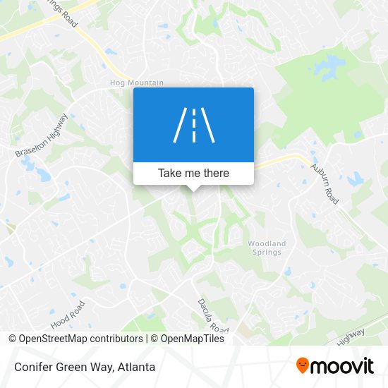 Mapa de Conifer Green Way