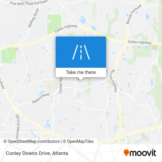Conley Downs Drive map