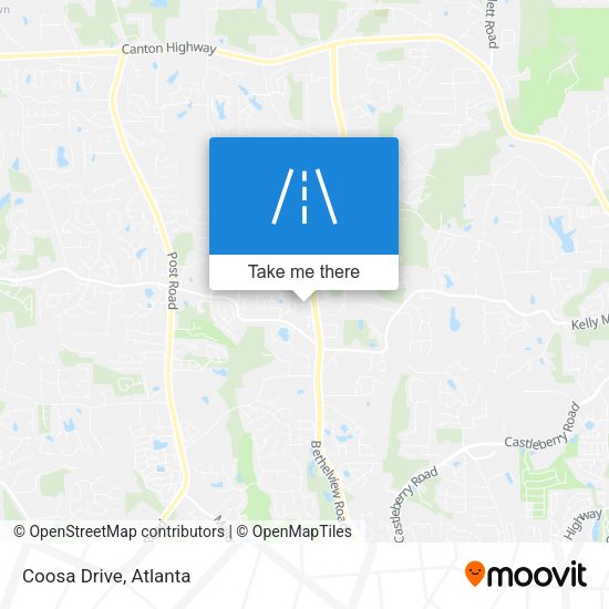 Mapa de Coosa Drive