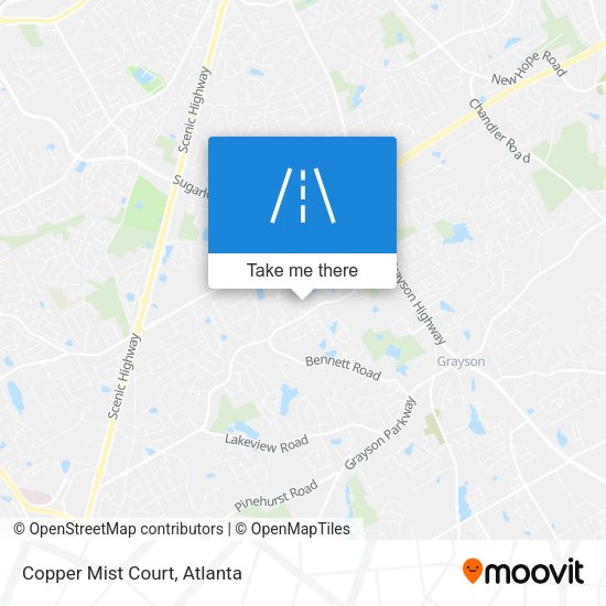Mapa de Copper Mist Court