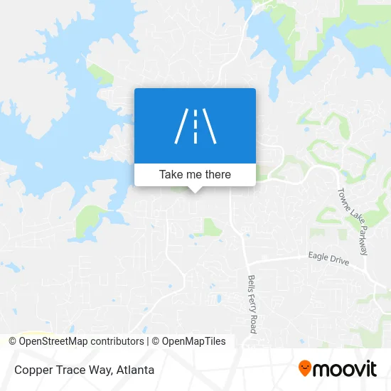 Copper Trace Way map