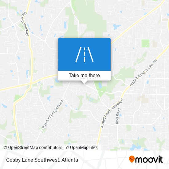 Mapa de Cosby Lane Southwest
