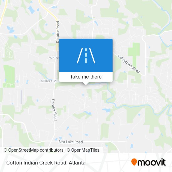 Mapa de Cotton Indian Creek Road