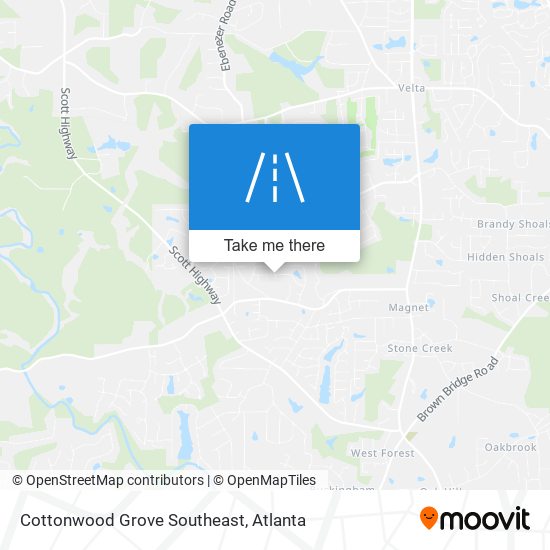 Cottonwood Grove Southeast map