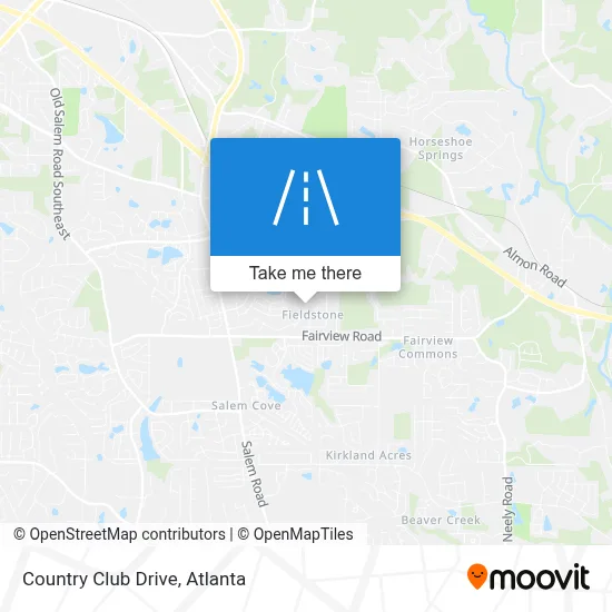 Country Club Drive map