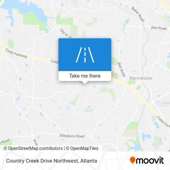 Country Creek Drive Northwest map