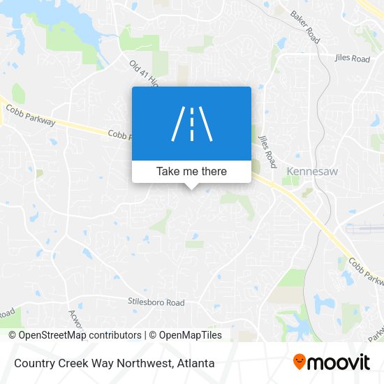 Country Creek Way Northwest map