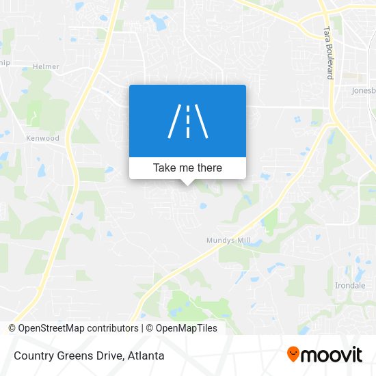 Country Greens Drive map