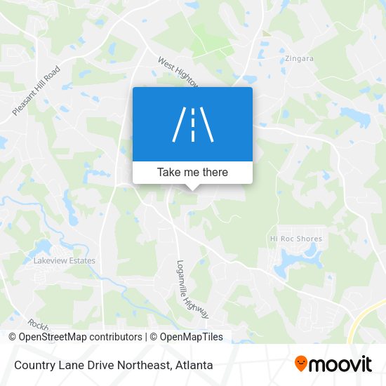 Country Lane Drive Northeast map